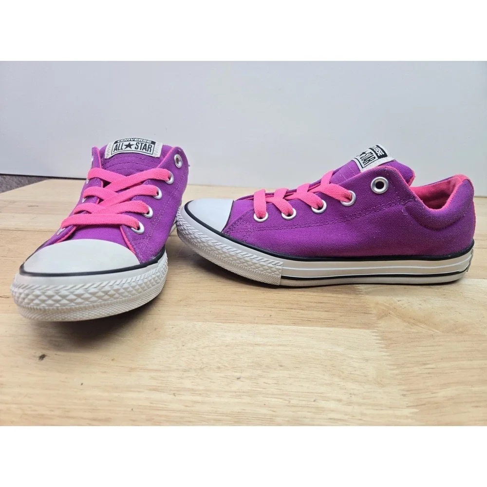 Converse All Star Low‎ Top Sneakers Size Juniors 3 Purple/Pink